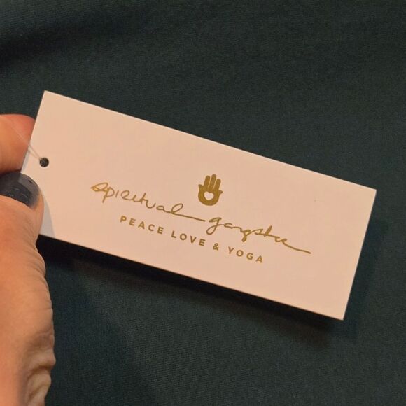 Spiritual Gangster Green Wide Leg Pants Sz Small Dark Green NEW! - Picture 11 of 13